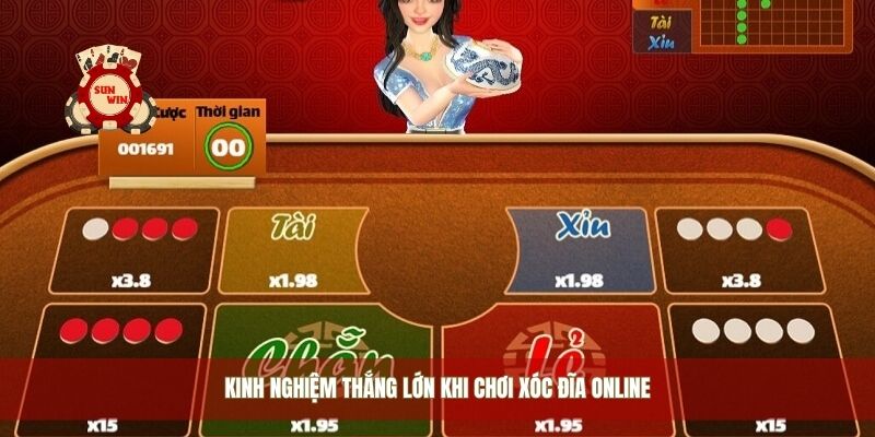 Kinh nghiệm thắng lớn khi chơi xóc đĩa online